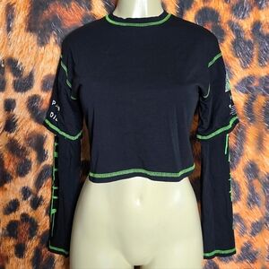Killstar Illuminated Long Sleeve Crop Top